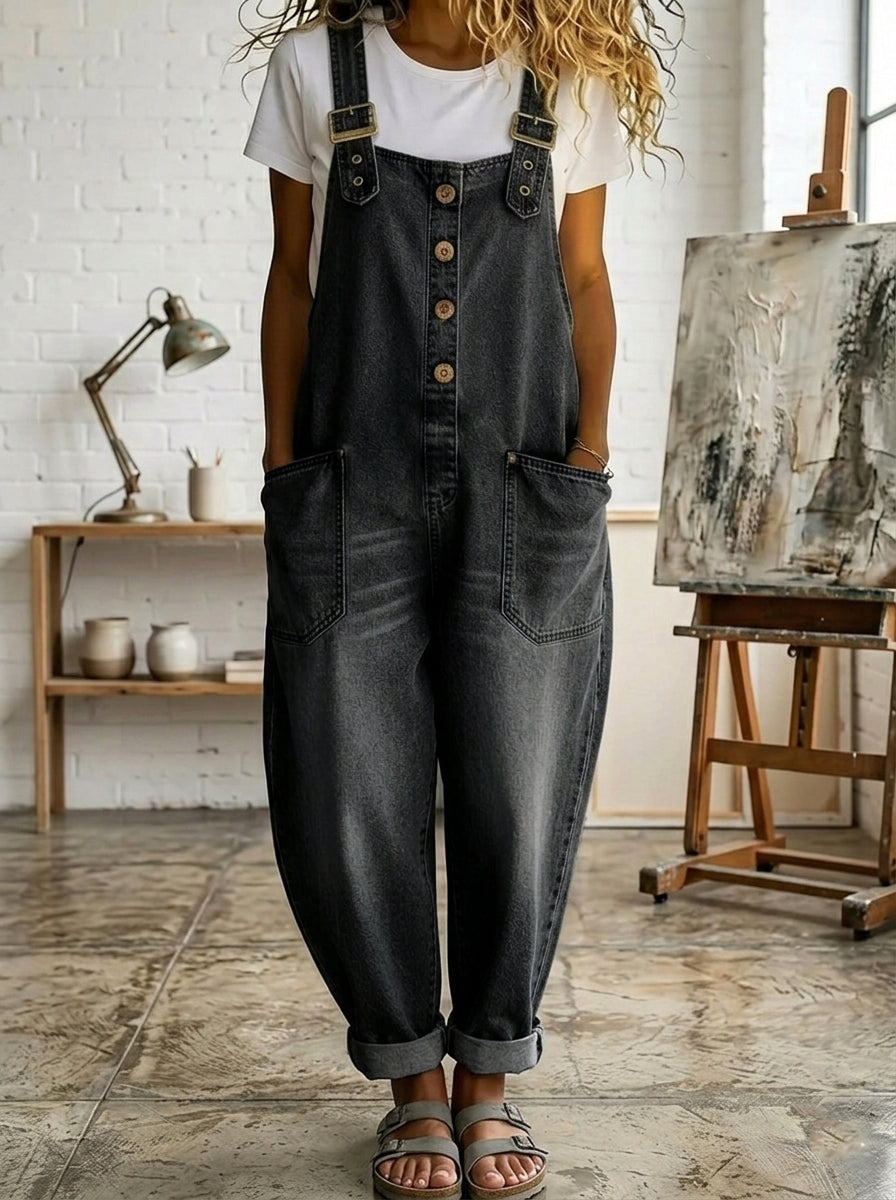 New Arrivals🔥 Women's Denim Jumpsuit With Adjustable Buckle