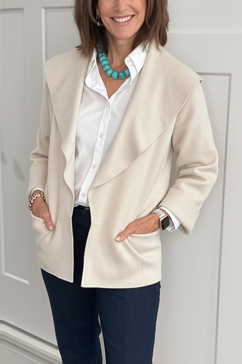 New Arrivals🔥 Casual Lapel Drop Shoulder Cardigan with Pocket