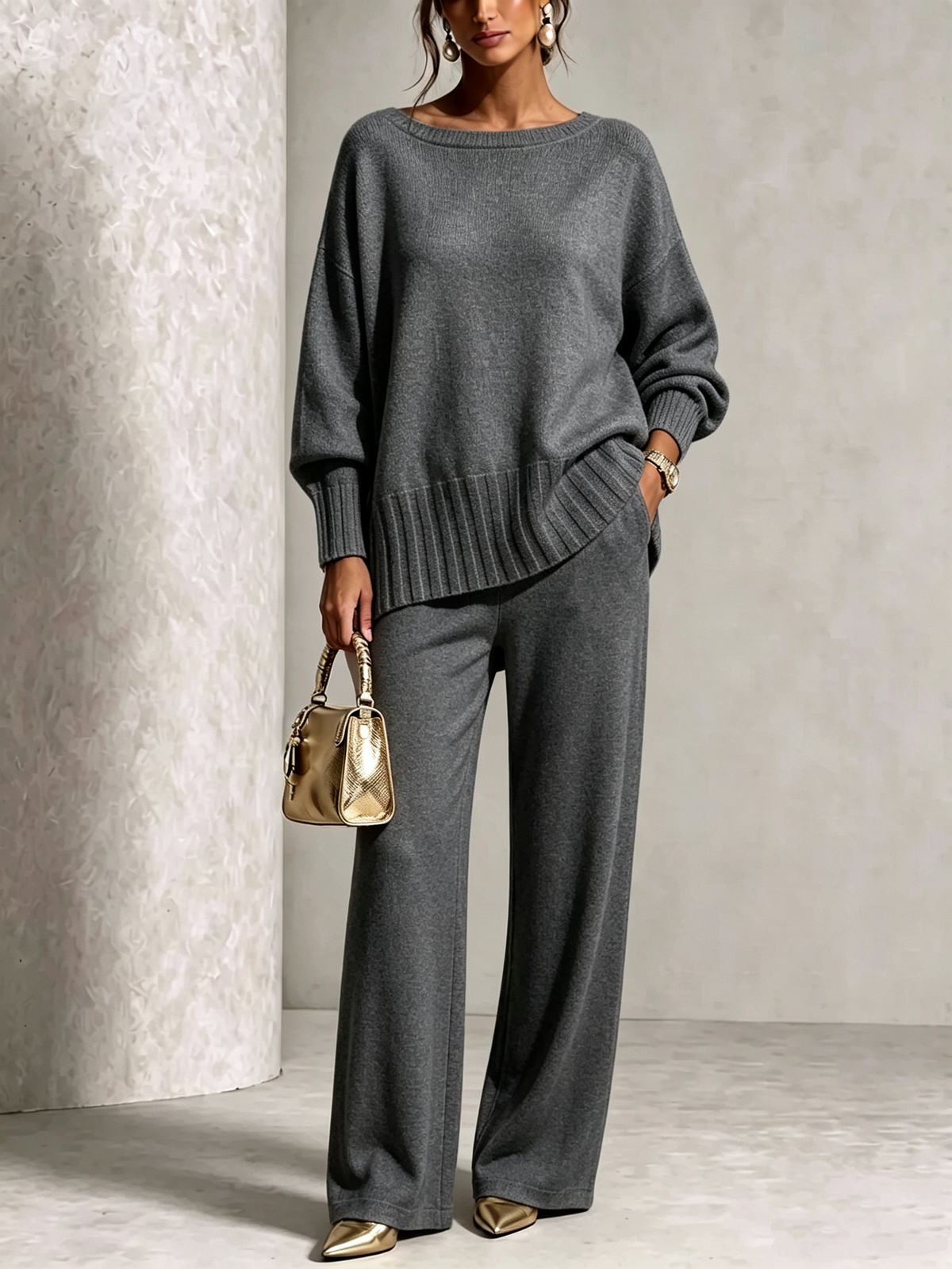 CLEARANCE SALE💥Hot Sale Soft Cashmere Casual Sweater Suit