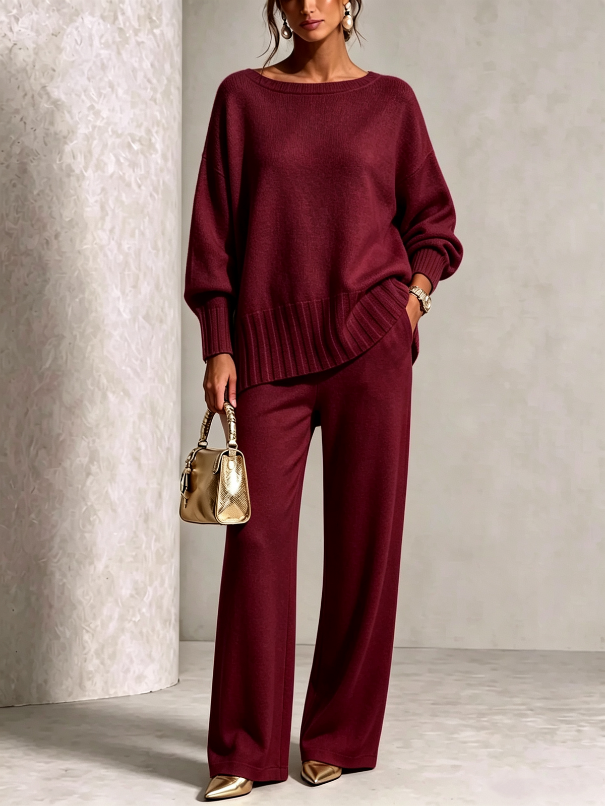 CLEARANCE SALE💥Hot Sale Soft Cashmere Casual Sweater Suit