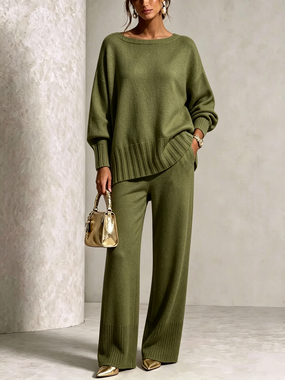 CLEARANCE SALE💥Hot Sale Soft Cashmere Casual Sweater Suit