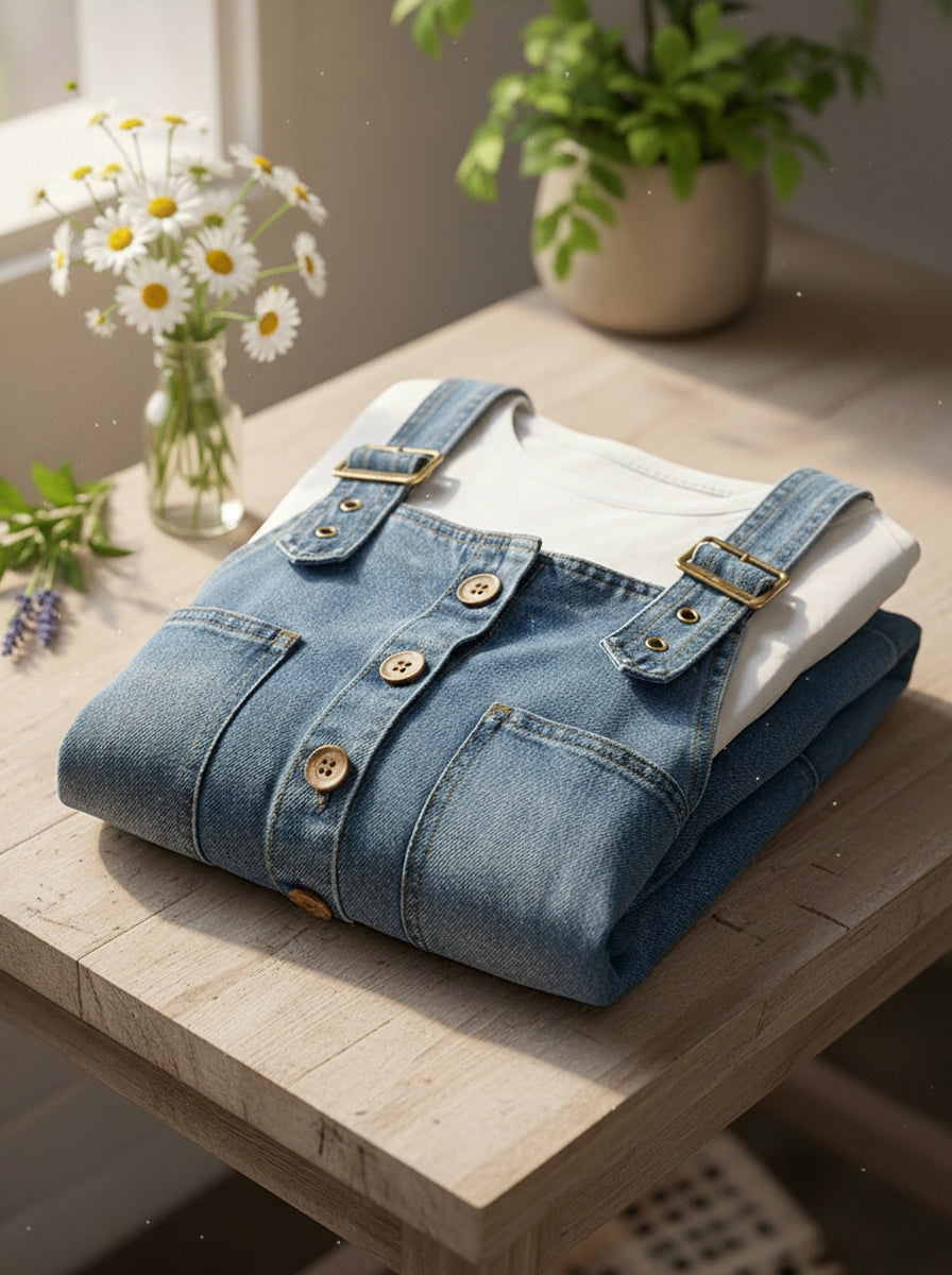 New Arrivals🔥 Women's Denim Jumpsuit With Adjustable Buckle