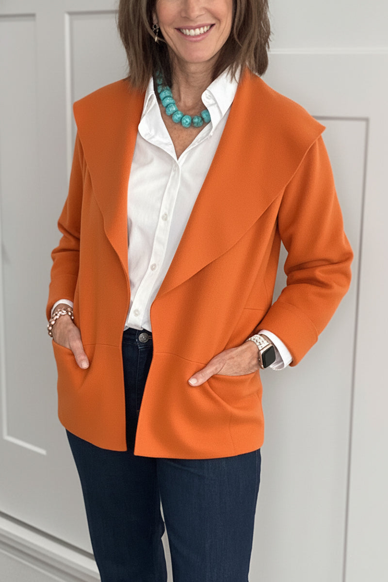 New Arrivals🔥 Casual Lapel Drop Shoulder Cardigan with Pocket