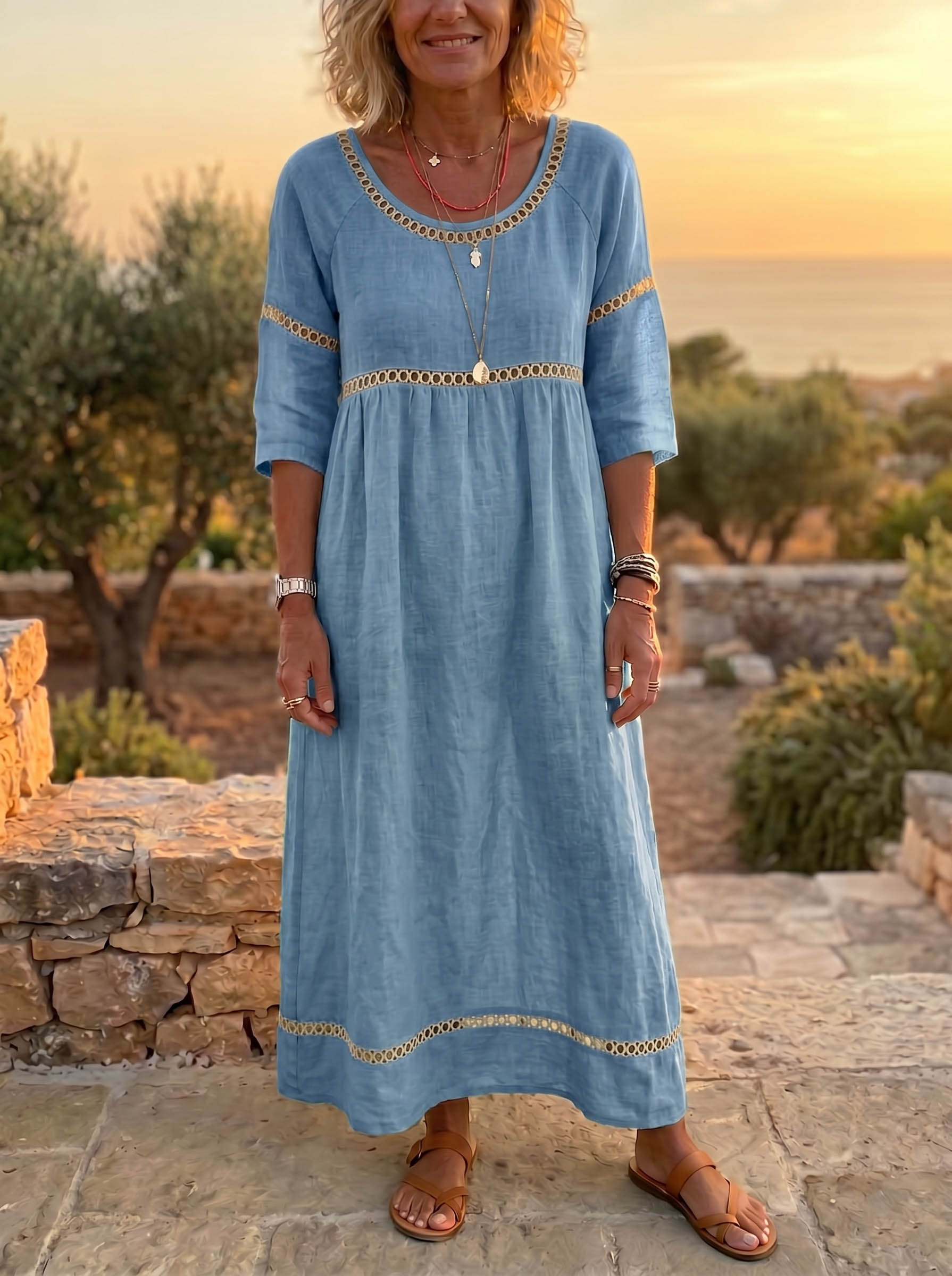 Linen Maxi Dress