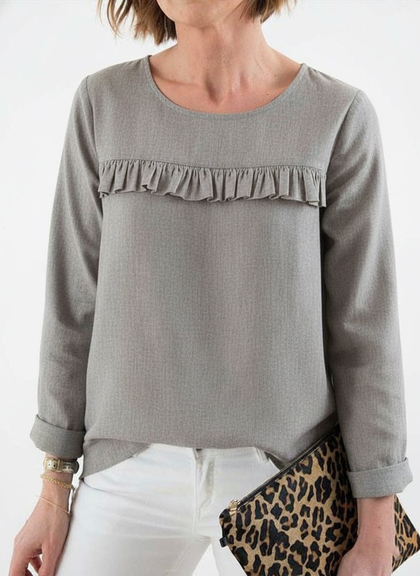 New Arrivals🔥 Women's Round Neck Denim Top