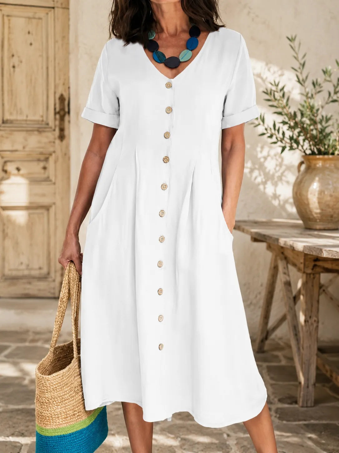 ⏰SUMMER FINAL SALE⚡ 50% off ⚡The Linen Dress American Women Love to Wear All Summer