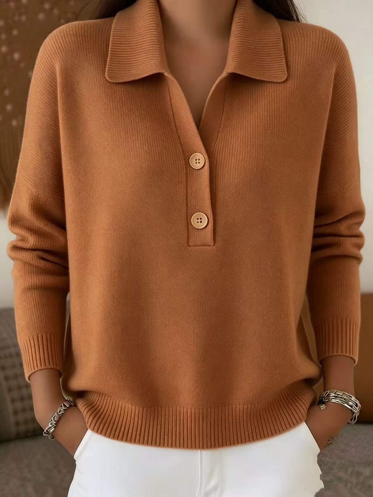 FALL SALE🔥 Women's V-neck Cashmere Sweater