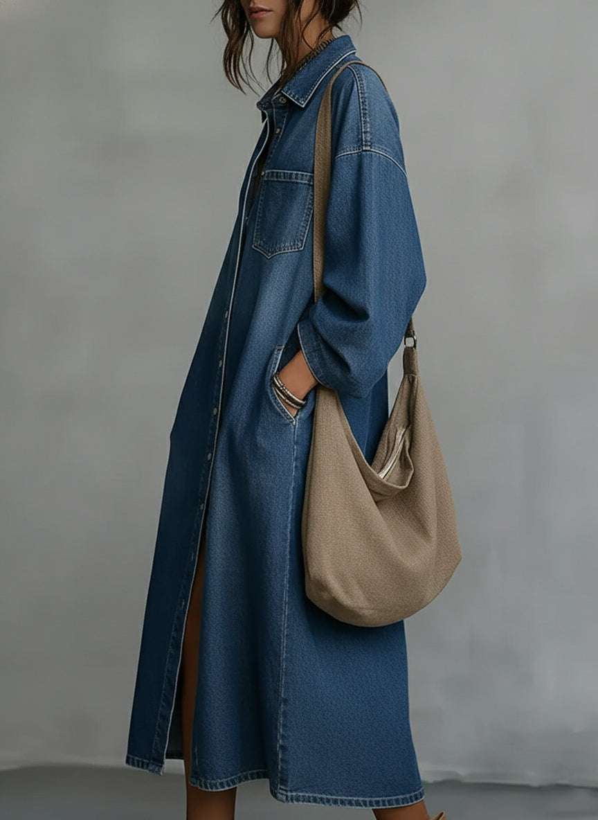 New Arrivals🔥 Women's Denim Shirt Dress