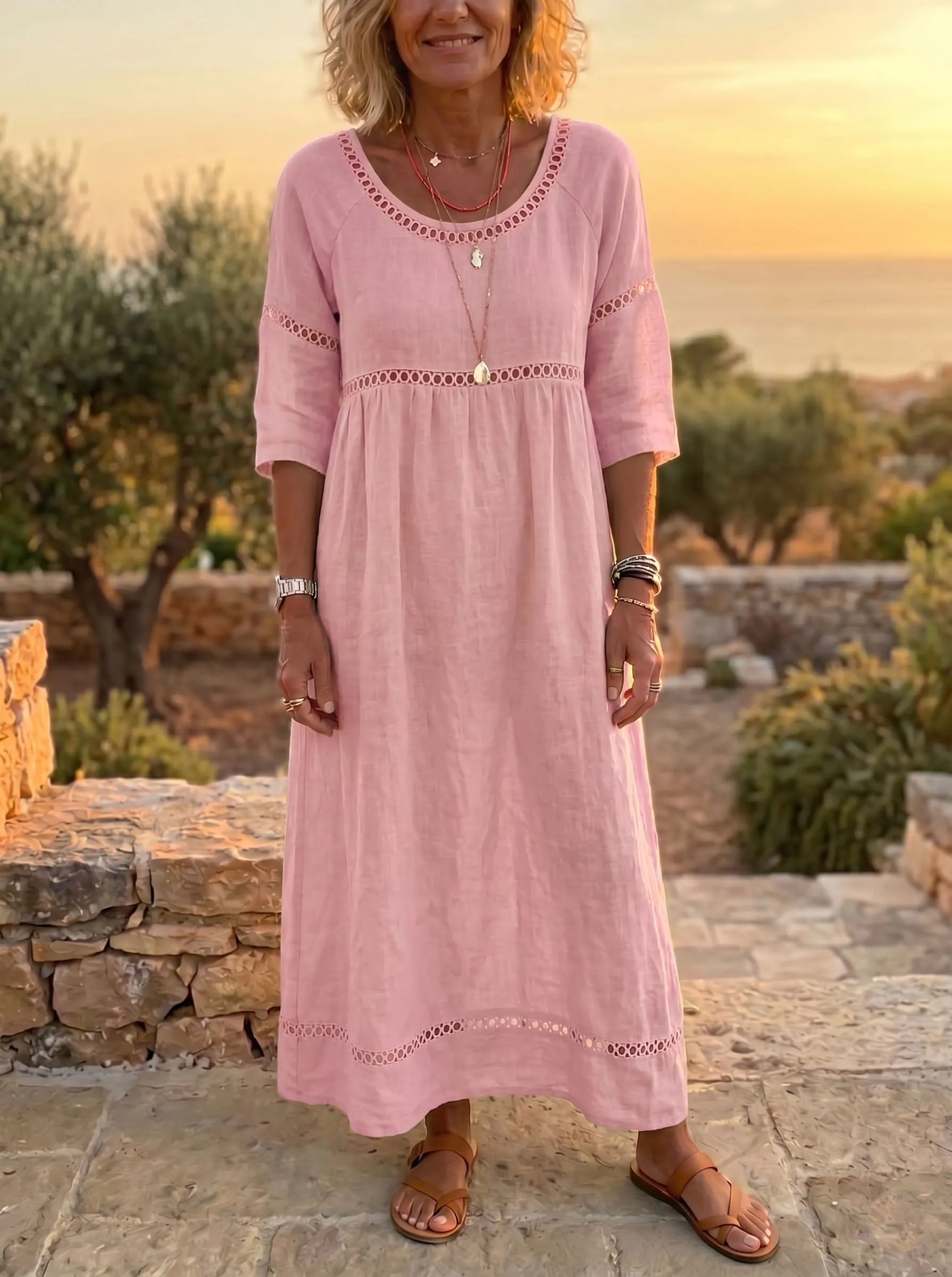 Linen Maxi Dress