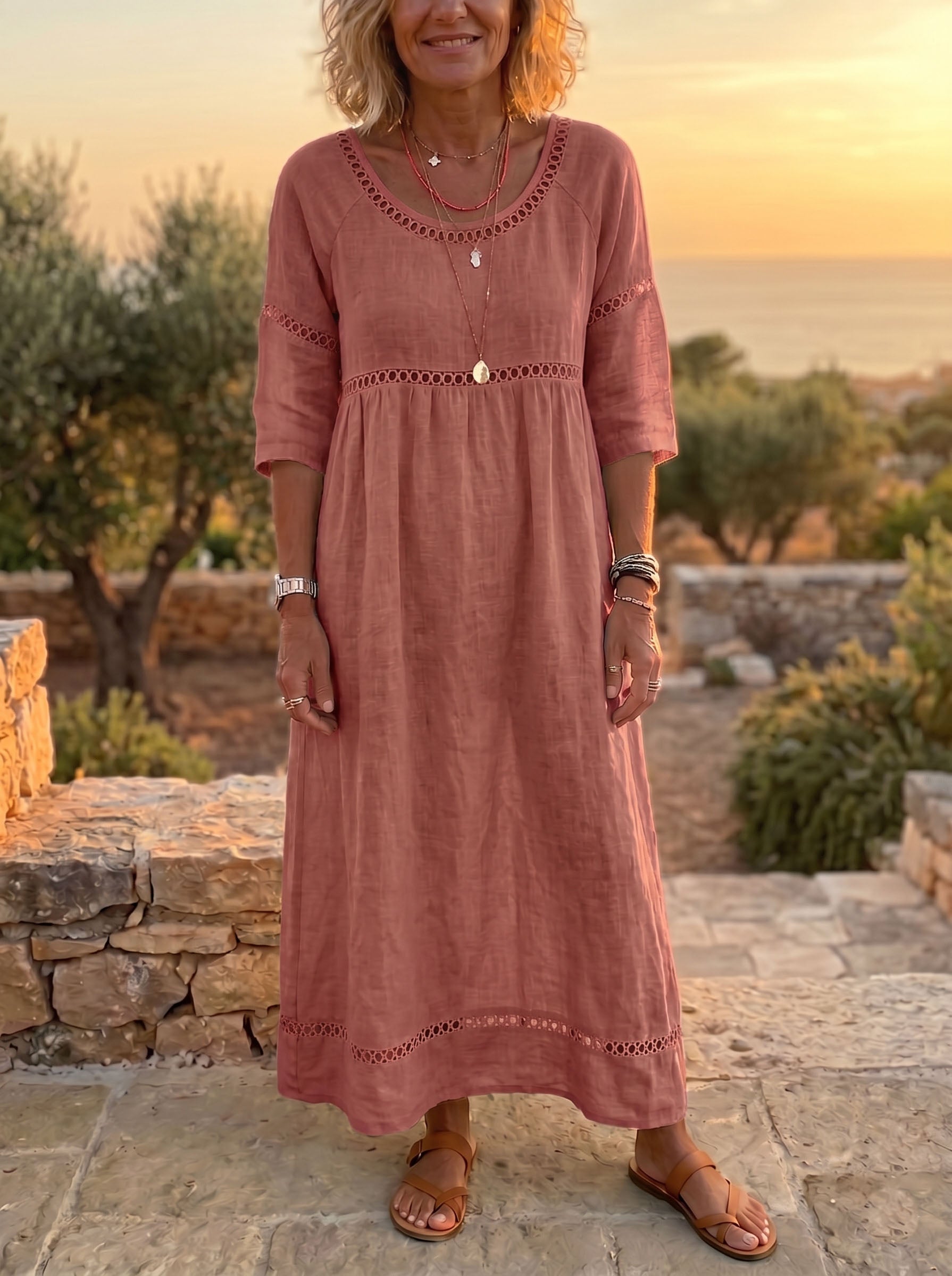 Linen Maxi Dress