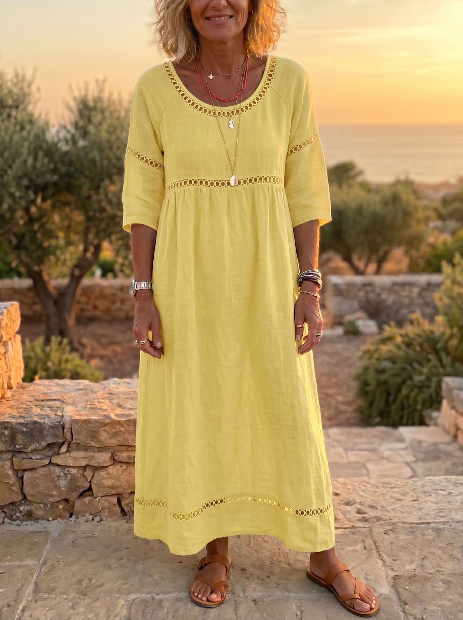 Linen Maxi Dress